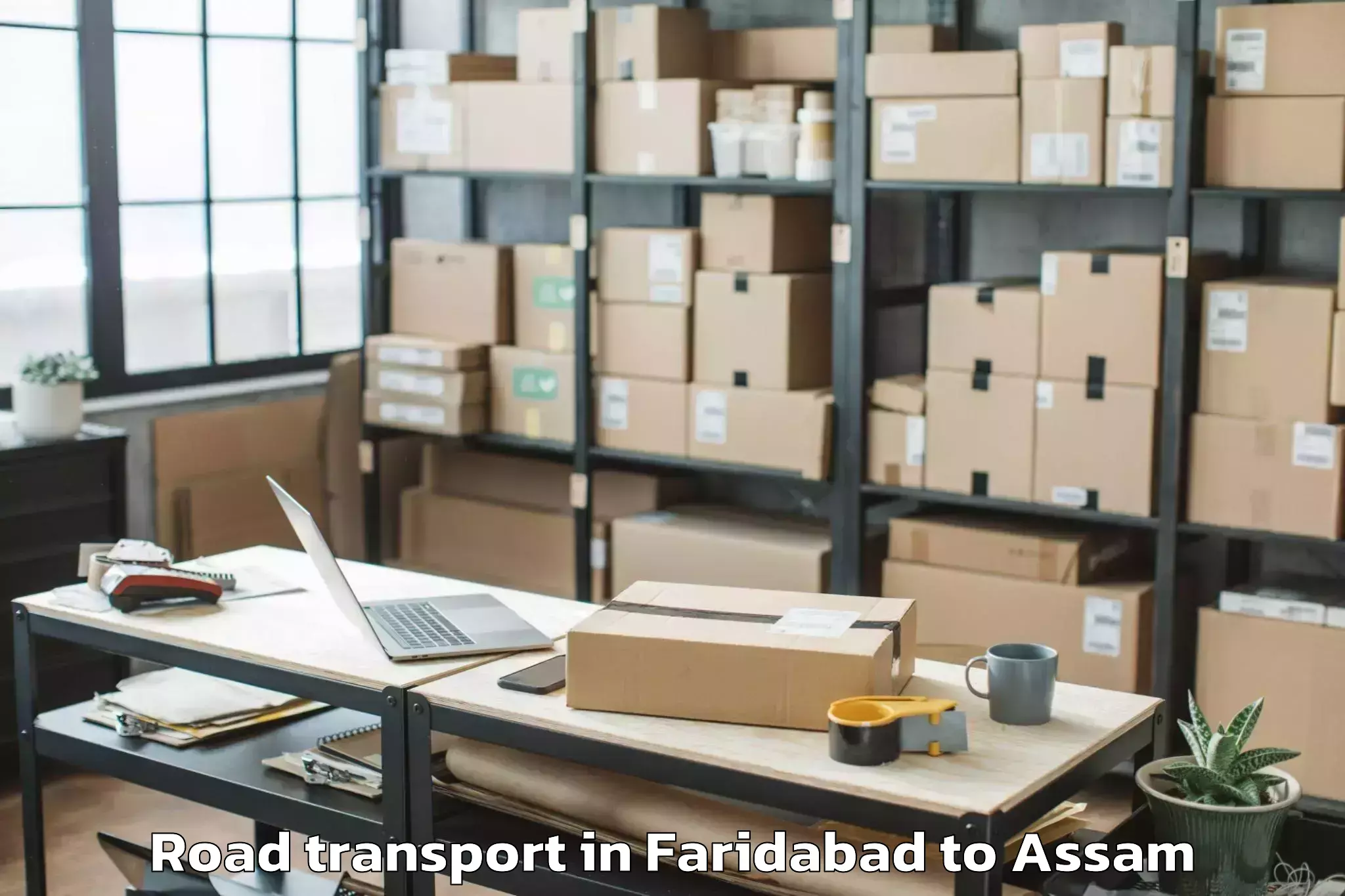 Easy Faridabad to Behali Road Transport Booking